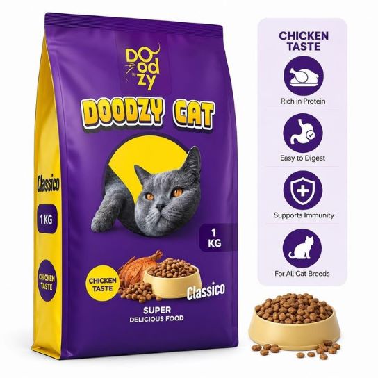 اكل قطط دراى فوود DOODZY CATS ADULT CLASSICO