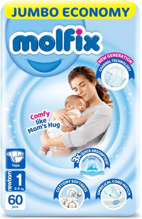 MOLFIX 1-NEWBORN(2-5KG)60/PCS