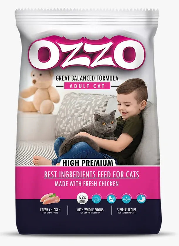 اوزو طعام جاف للقطط الكبيرة بريميوم – Ozzo Cat Adult Premium Formula Dry Food 1KG