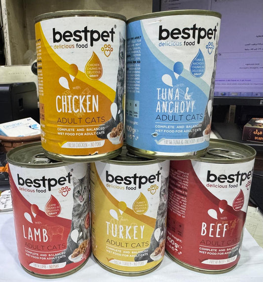 اكل قطط جاهز/ويت- BESTPET ADULT CATS/400GM