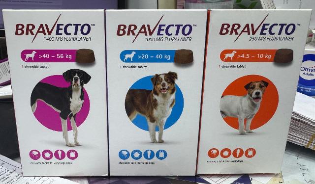 BRAVECTO/DOGS 1 CHEW.TAB