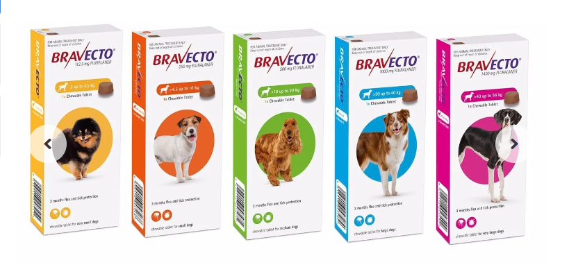 BRAVECTO/DOGS 1 CHEW.TAB