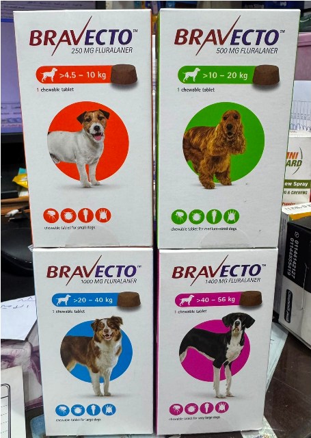 BRAVECTO/DOGS 1 CHEW.TAB