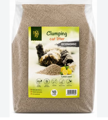 رمل قطط غامق-DOODZY CLUMPING CAT LITTER/10L/EGYPT -- CODE : 56410