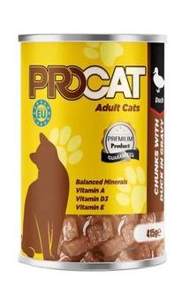 اكل قطط جاهز/ويت- PROCAT ADULT CAT/415GM