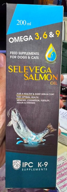 IPC SELEVEGA SALMON OIL RAA CO/200ML(NUTRAA)