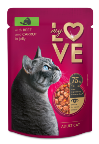 اكل قطط جاهز/ويت- MY LOVE ADULT CAT/85GM