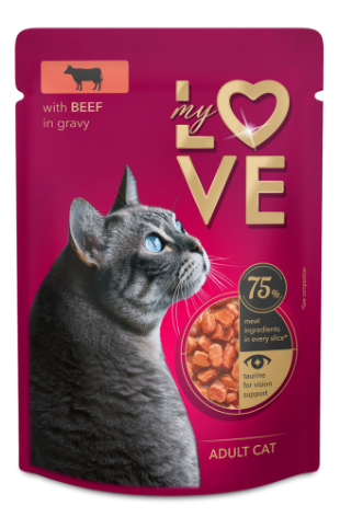 اكل قطط جاهز/ويت- MY LOVE ADULT CAT/85GM