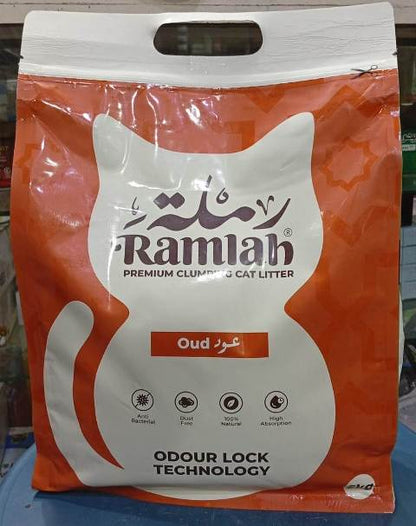 رمل قطط رملة RAMLAH CLUMPING CAT LITTER/5KG/EGYPT