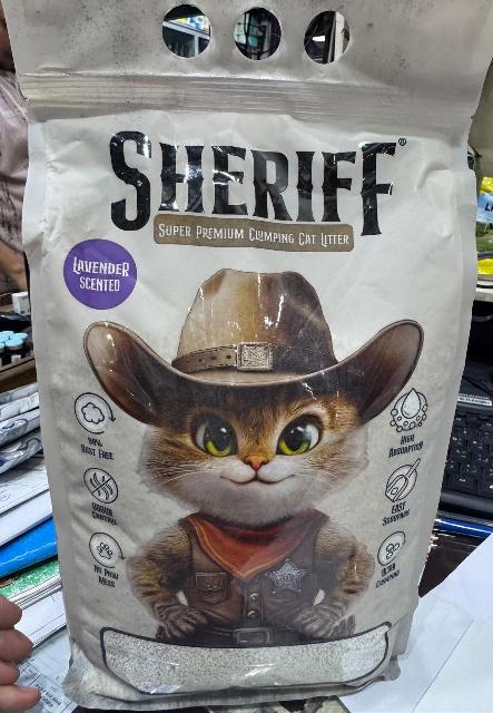 رمل قطط - SHERIFF CAT LITTER/5L/TURKISH