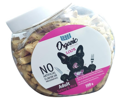 اكل تريتس كلاب - ORGO BISCUITS/500GM/ADULT   CODE:56707