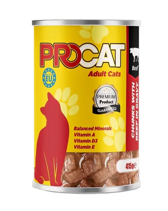 PROCAT ADULT CAT أكل قطط جاهز/ويت/415 جرام