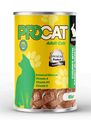 PROCAT ADULT CAT أكل قطط جاهز/ويت/415 جرام