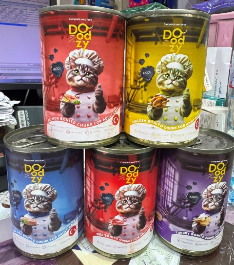 اكل قطط جاهز/ويت/تركيا-DOODZY ADULT CATS/400GM