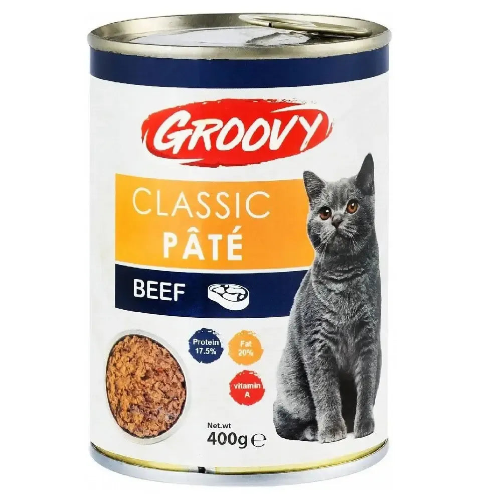 جروفي كات كلاسيك باتيه (Groovy Cat Classic Pate 400g)