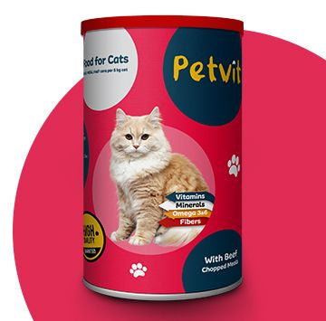 Petvit – طعام قطط رطب 400 جم (Petvit Wet Cat Food 400g)