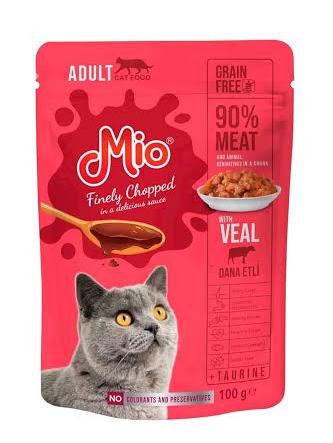 Ready-made cat food/wet - MIO CATS/100GM/POLAND